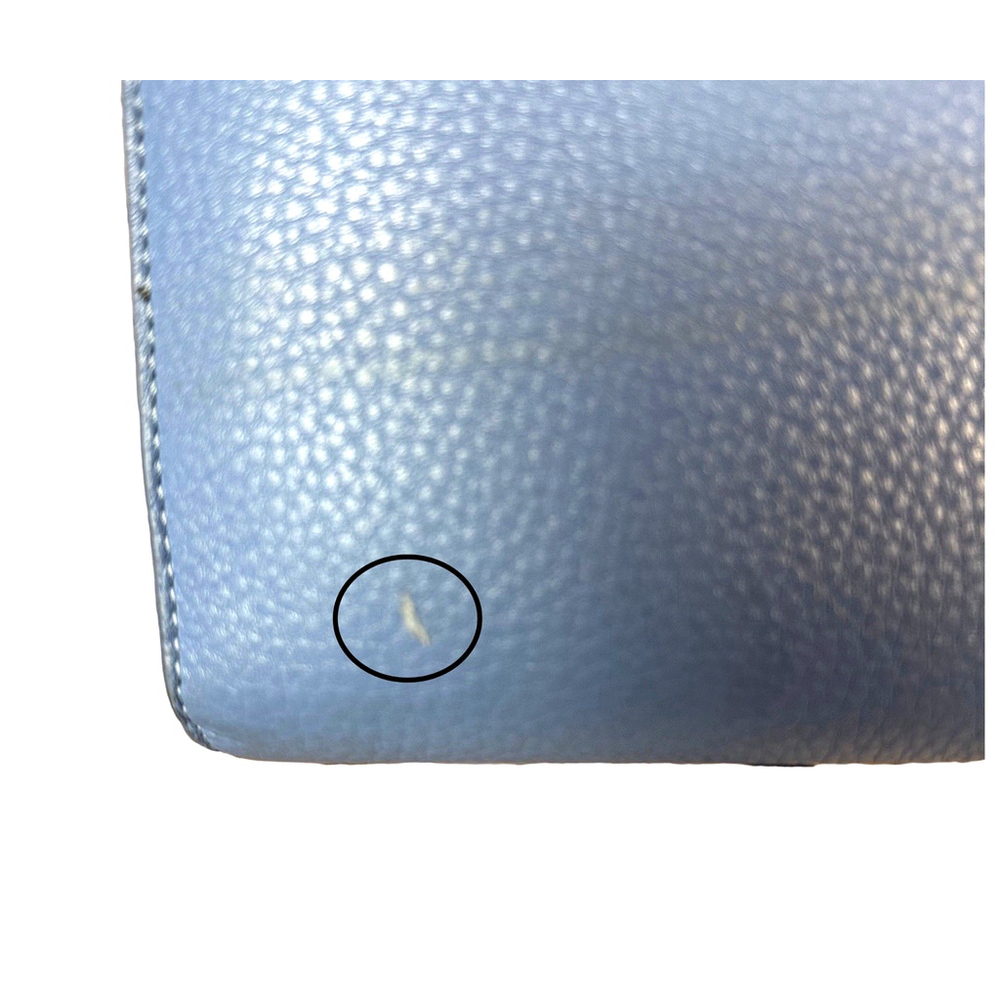 Tory Burch Sky Blue Leather Robinson Envelope Crossbody Bag - Picture 13 of 14